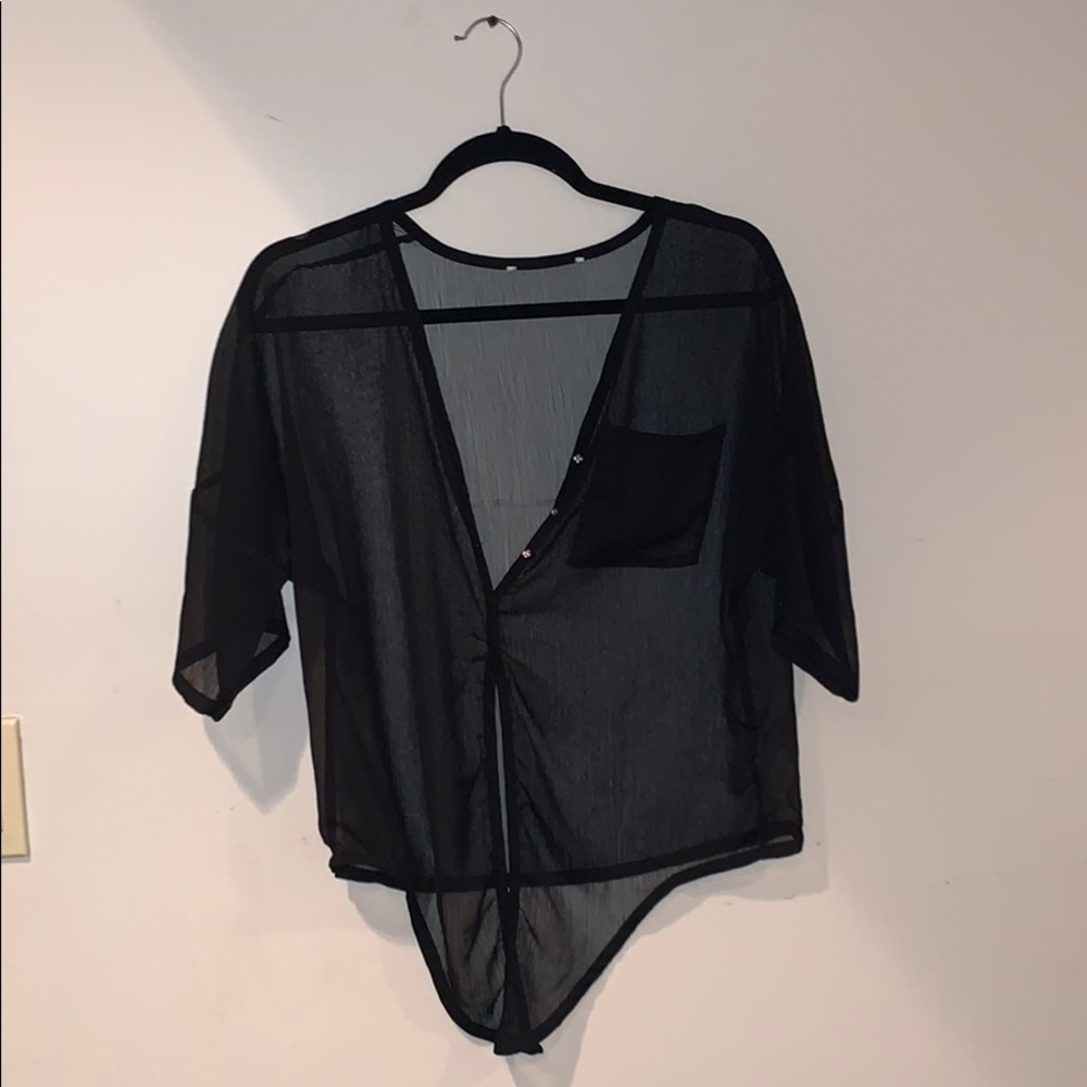 Black See-Thru Shirt